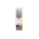 Set 4 pixuri cu gel PENAC Inketti, 0.5 mm, culori asortate