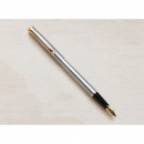 Stilou DIPLOMAT Traveller - Steel Gold - cu penita M, placata cu Aur