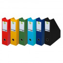 Suport vertical reviste, carton plastifiat PVC, 76mm, Q-Connect