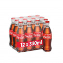 Bautura racoritoare carbogazoasa Sticla Coca-Cola 330ml, 12 buc/bax