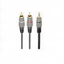 Cablu audio Premium jack 3.5mm la 2 x RCA T-T 2.5m, Gembird