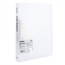 Caiet mecanic A4 2 Inele 15mm/20mm, coperti flexibile Alb Transparent, Deli