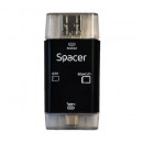 Card reader Spacer 3-in-1, USB 2.0, Micro USB, Type-C