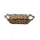 Cos Plastic, Decorativ, Model Ratan Impletit, Oval, 340 x 220 x 70mm