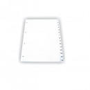 Index plastic gri, numeric 1- 5, A4, 120 microni, Optima