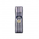 Marker pentru desen tehnic ARTLINE, varf fetru 0.1/0.3/0.5mm, 3 buc/set - negru