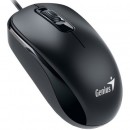 Mouse Genius cu fir, optic, DX110, 1200dpi, negru, plug and play, USB