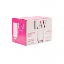 Pahare Apa/Suc din sticla LAV 385ml, 6buc/set