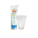 Pahare plastic Transparent Eco Safir 400 ml, 50 buc/set