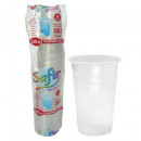 Pahare plastic Transparent Safir 330 ml, 50 buc/set