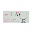 Pahare sticla brandy Lav Misket, 390 ml, 6buc/set