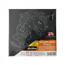 Panza pentru Pictura Predesenata pe Sasiu Neagra, Model Unicorn 2 Sf Art, 200 x 200 mm