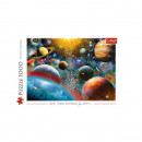 Puzzle Ilustrat TREFL- Planetele din Univers, 1000 piese, 68 x 48 cm