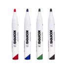 Set 4 Marker Kores Whiteboard 3mm