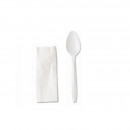 Set Tacamuri Lingura si Servetel Bio 100Buc/set