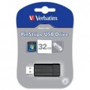 Stick USB Verbatim PinStripe 32 GB (Negru)