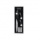 Stilou Herlitz MyPen Style Caligrafic, cu 3 penite in cutie eleganta, motiv Just Black