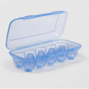 Suport plastic transparent pentru 10 oua, sterk