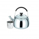 Ceainic din inox cu sita, diametru 14 cm, capacitate 800 ml, inductie