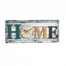 Ceas perete Platinet HOME, analog, dreptunghiular, din lemn, 40 x 17 x 4.5 cm