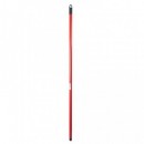 Coada metal 110 cm, rosie pentru matura, mopuri