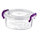 Cutie alimente rotunda cu maner si capac Sterk Maya 0.6 l