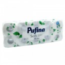 Hartie igienica, 2 straturi, 10 role/set, PUFINA Soft