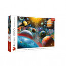 Puzzle Ilustrat TREFL- Planetele din Univers, 1000 piese, 68 x 48 cm
