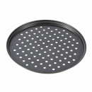 Tava perforata de pizza Vanora 28 X 1.4 cm, otel carbon
