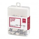Pioneze Inox in cutie plastic Deli, 100 Buc/Cutie