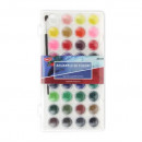 Acuarele cu Pensula DACO, 36 Culori Pigment, D 23 mm