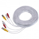 Cablu camere CCTV video si alimentare, 30 m, alb