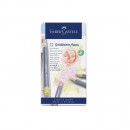 Creioane pastel acuarelabile Goldfaber Creative Studio set 12 cutie metal Faber Castell