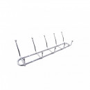 Cuier cu 5 brate din inox cromat