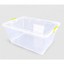 Cutie depozitare 58 litri cu capac si rotile 63 x46 x 30 cm, Sterk