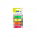 Film index autoadeziv 45 x 12mm, 4 x 40 file/set, cu dispenser, Stick"n Pop-up