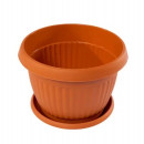 Ghiveci Bella cu Farfurie din Plastic, Nr7, 38 cm
