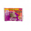 Hrana umeda pisici Whiskas Adult Selectii, Carne & Legume, 4 x 100g