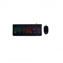 Kit Gaming Spacer Invictus Tastatura Iluminare RGB rainbow si mouse optic 3200 dpi iluminare 7 culori