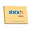 Notes autoadeziv 76 x 101 mm, 100 file, Stick"n - portocaliu pastel