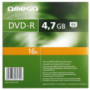Omega DVD+R, 16X, 4.7Gb, carcasa slim, 10 buc/set