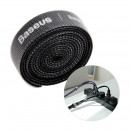 Organizator cabluri / Velcro Baseus Colourful Circle 100cm, Negru
