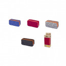 Penar textil Etui cu 2 fermoare BRONS Color