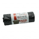 Saci menajeri Safir LDPE, negri, 120L, 10bucati/rola