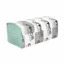 Servetele dispenser pliate verde 23x23 cm, 1 strat, 200 buc/cutie, Office Products