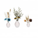 Set 3 vaze decorative din sticla, Sultana Pasabahce dimensiuni 8, 11, 15 cm