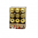 Set Globulete Brad Craciun, 24 buc, Pvc