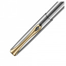 Stilou DIPLOMAT Traveller - Steel Gold - cu penita M, placata cu Aur