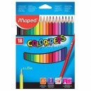 Creioane colorate 18 culori Maped