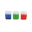 Ascutitoare plastic simpla cu container plastic Artiglio - culori asortate